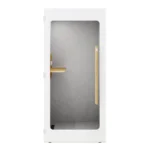 Soundproof Phone Booth in Light Grey