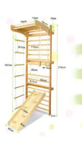 Kids swedish wall ladder