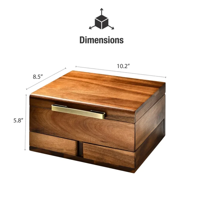 Wooden Jewelry Box Jewelry Organizer (6)