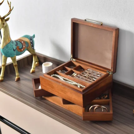 Wooden Jewelry Box Jewelry Organizer (6)