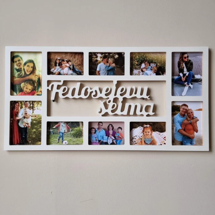 Wooden Photo Collage Frame, Multi Picture Frame, Wall Picture Frames