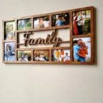 Wooden Photo Collage Frame, Multi Picture Frame, Wall Picture Frames