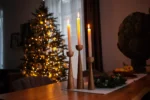 Wooden Set of 3 Candlesticks (4)