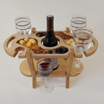 Wooden Wine Serving Tray