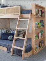 Wooden bunk bed