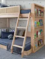 Wooden bunk bed