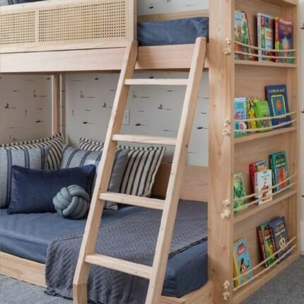 Wooden bunk bed