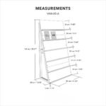 Wooden display stand for notebooks, books, planners