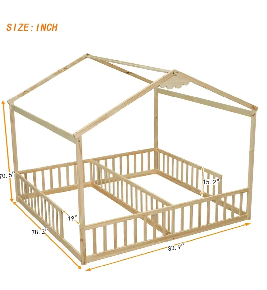 Double House Bed for 2 kids