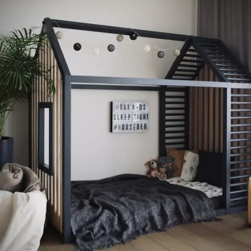 Wooden Montessori floor bed Dubai