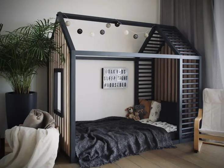Wooden Montessori floor bed Dubai