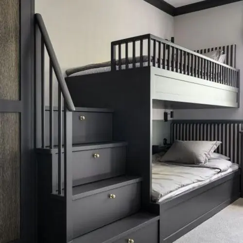 Buy Bunk Bed Dubai Gold Hardware Storage Stairs