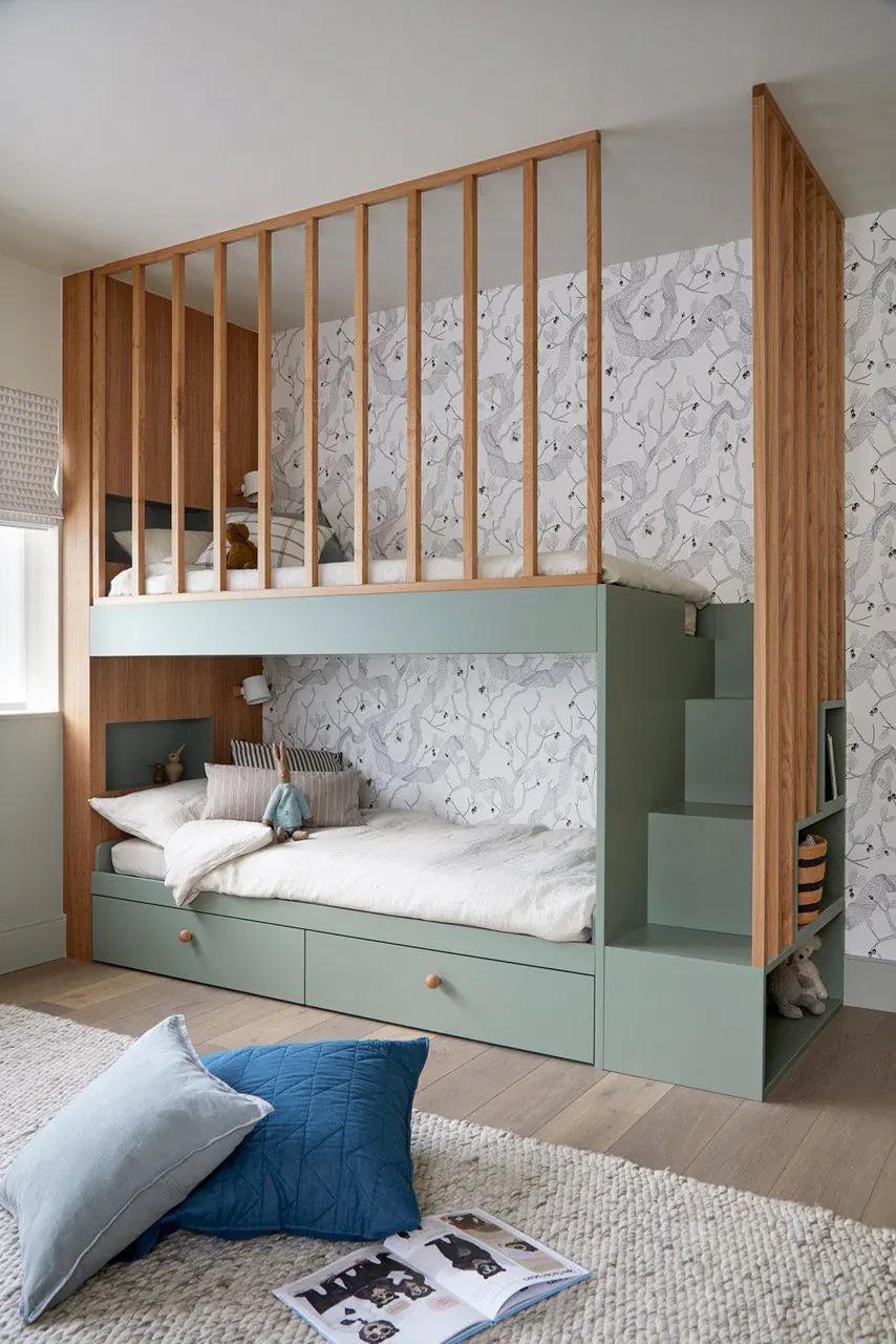 Kids Bunk Bed with Storage and Drawers Kids Bunk Bed with Storage and Drawers